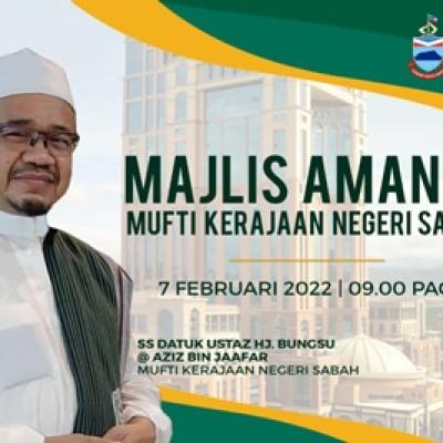 Majlis Amanat Mufti Kerajaan Negeri Sabah Tahun 2022