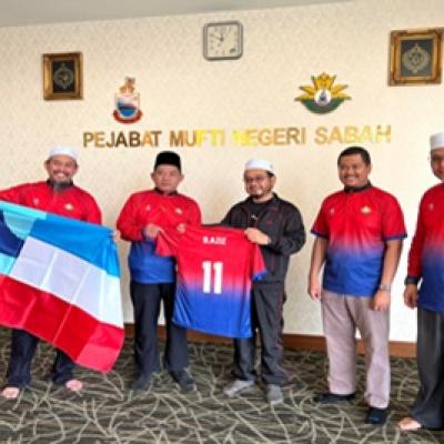 Majlis Penyerahan Bendera Dan Jersi Rasmi Pasukan Simbolik Pelepasan Atlet Bagi Kejohanan Liqa’ Mahabbah Jabatan/ Pejabat Mufti Se-Malaysia 2022