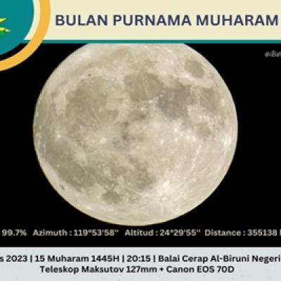 Cerapan Bulan Purnama Muharam 1445H